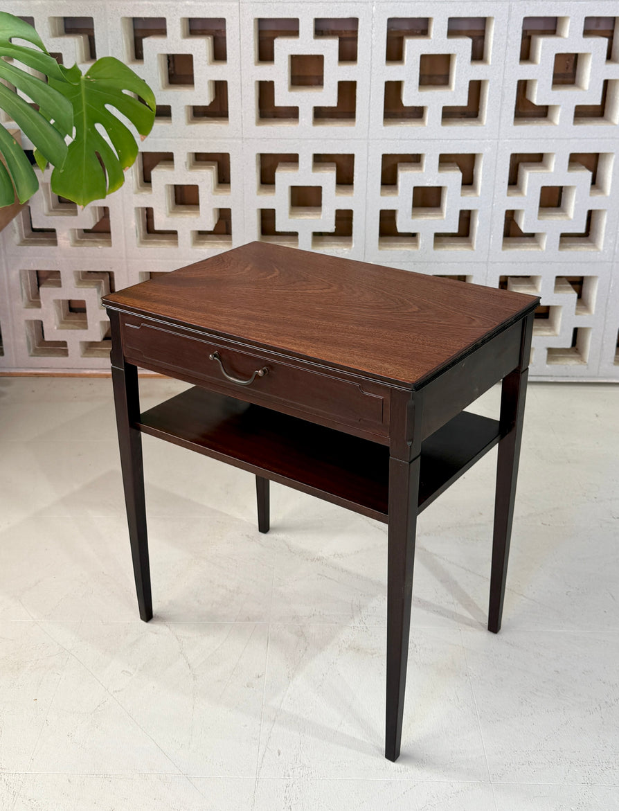 Danish Bedside Table in Mahogany