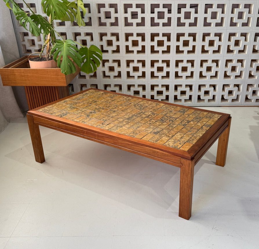 1970s Tile Top Coffee Table