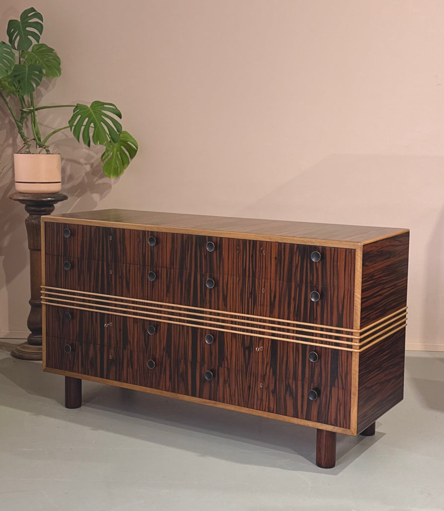 Deco Chest of Drawers in Macassar Ebony