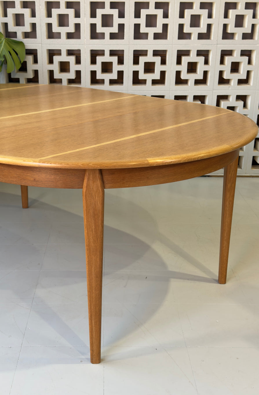 Large Danish Dining Table in Oak