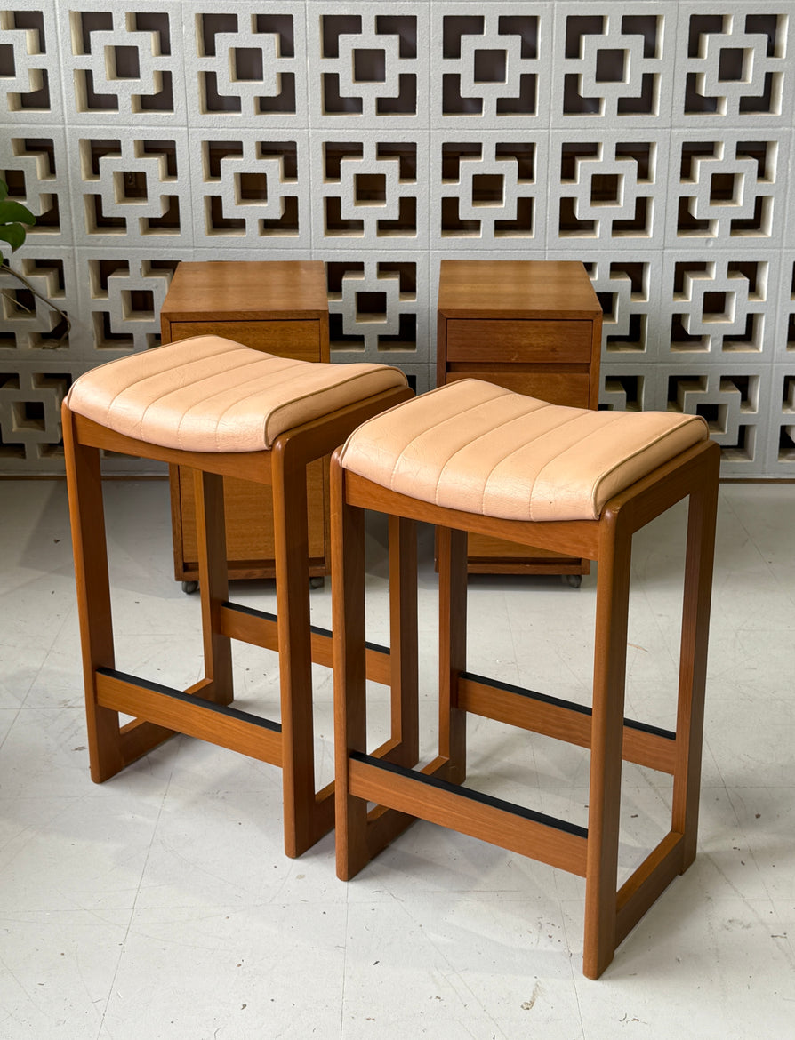 Pair of Mid-Century Bar Stools