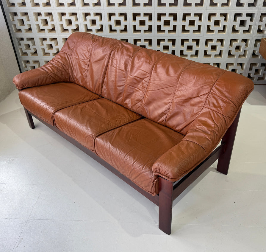 1980s Danish Three Seater Sofa