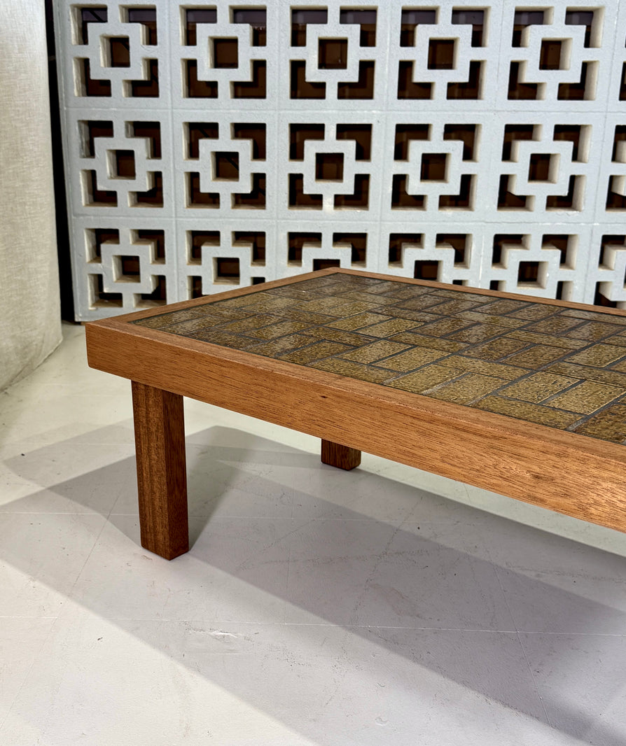 1970s Tile Top Coffee Table