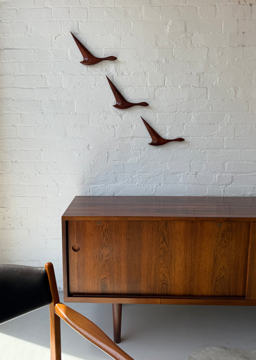 Set of Three Wild Ducks in Jarrah