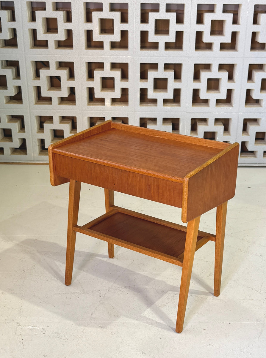 Swedish Bedside Table in Teak
