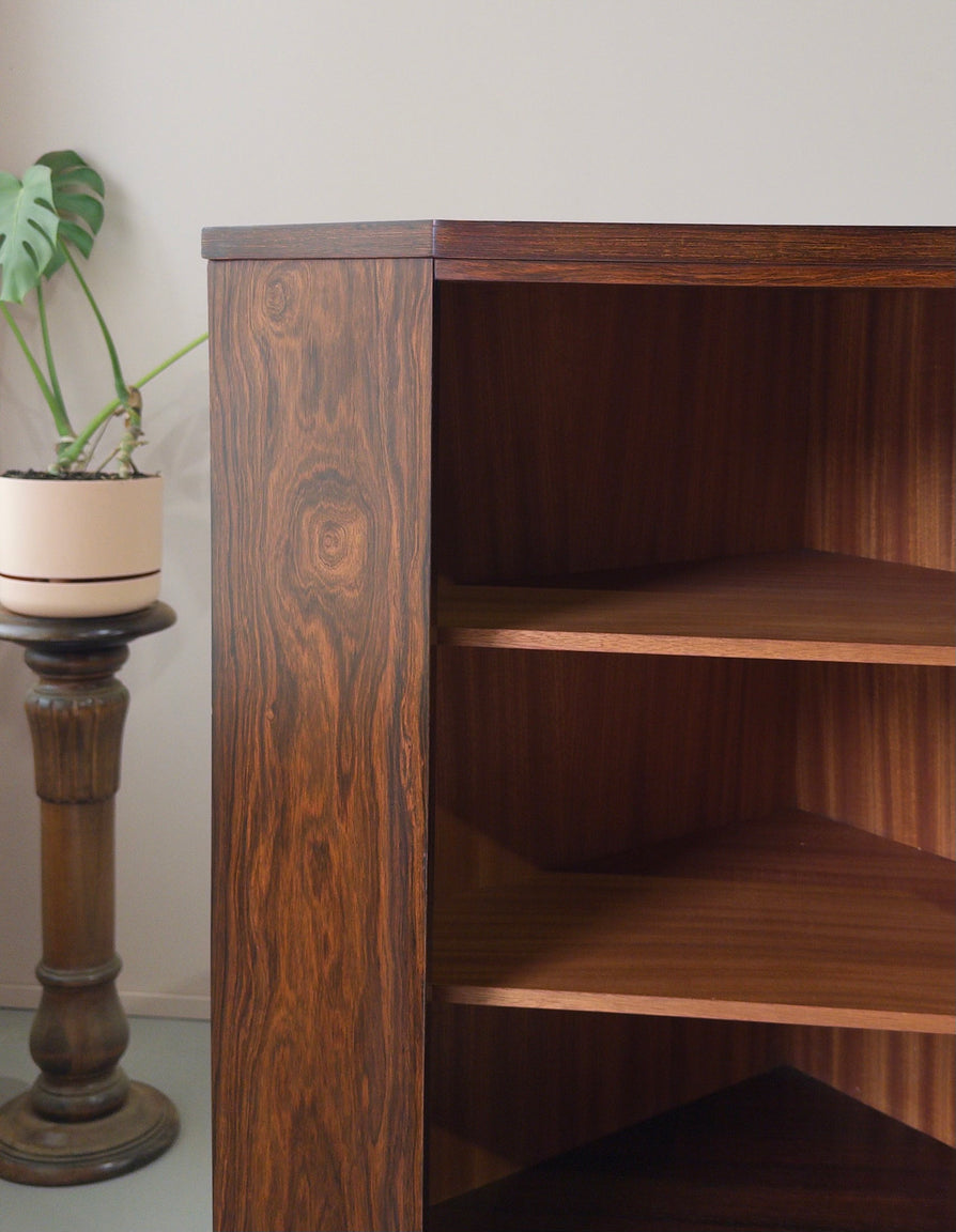 Danish Corner Cabinet in Rosewood
