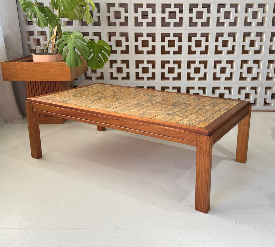 1970s Tile Top Coffee Table