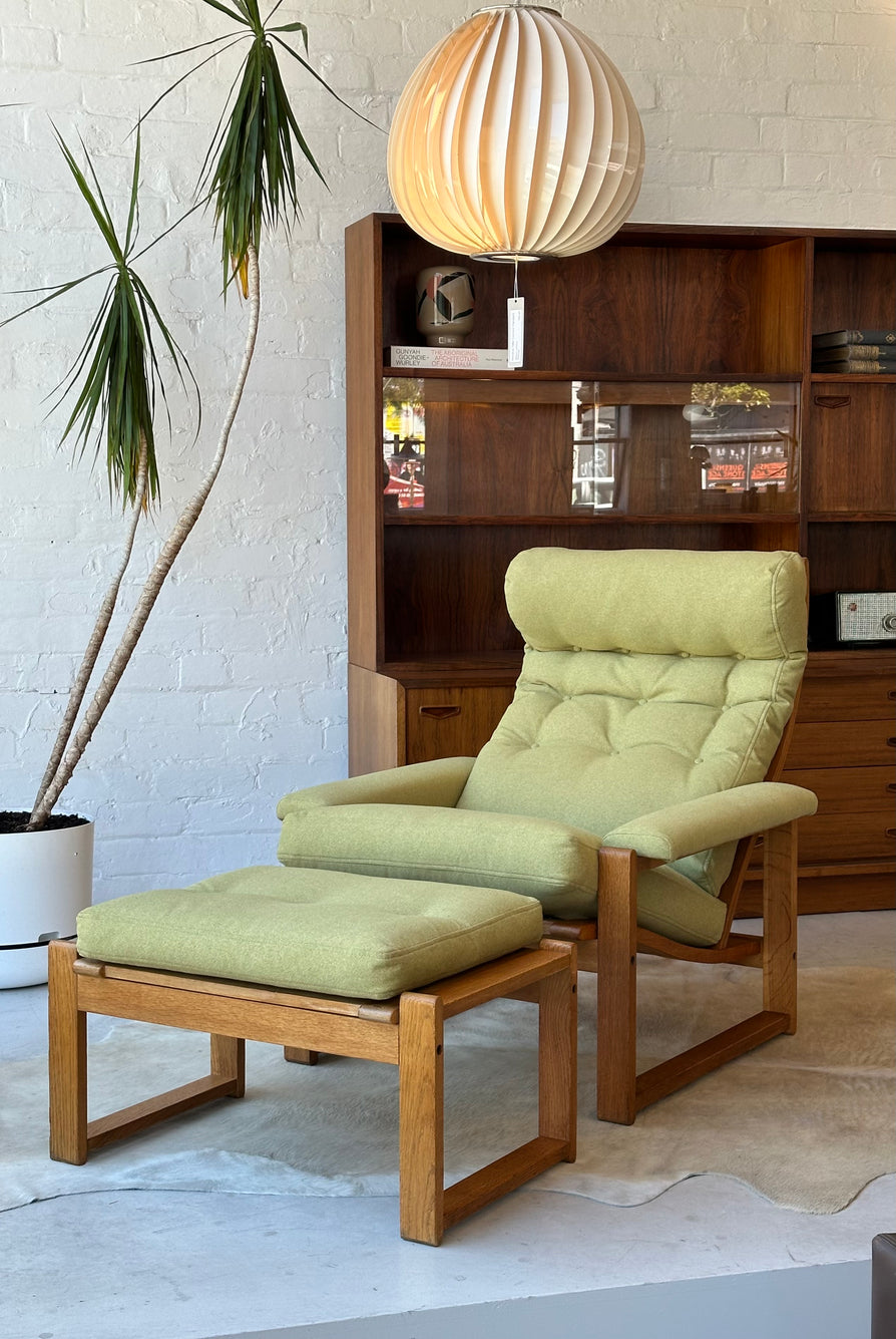 Danish Lounge Chair & Footstool