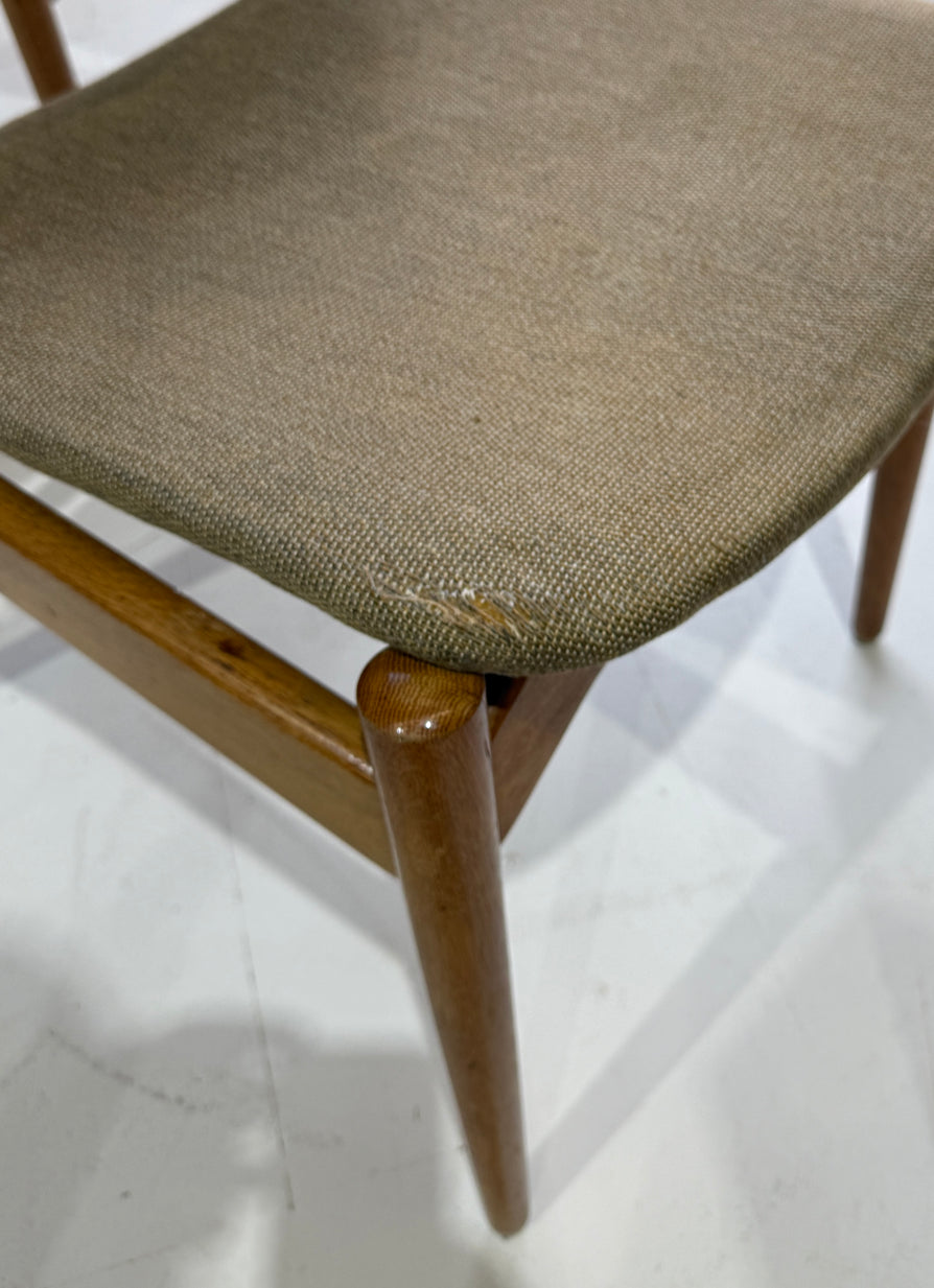 Set of Six "Captains" Dining Chairs by Erik Buch in Oak