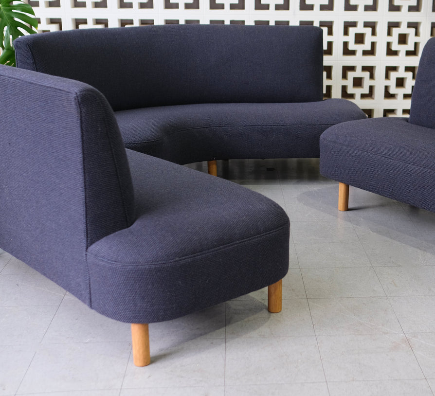 Mid-Century Curved Profile Sofa (ready for your upholstery choice)