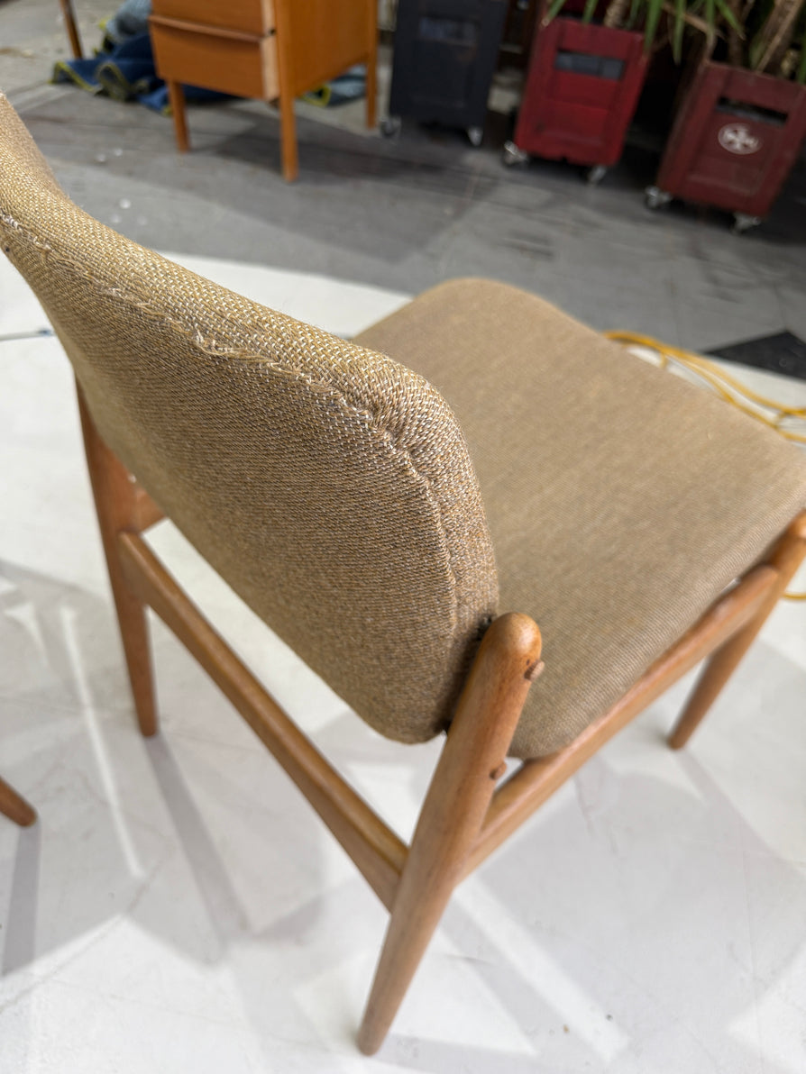 Set of Six "Captains" Dining Chairs by Erik Buch in Oak