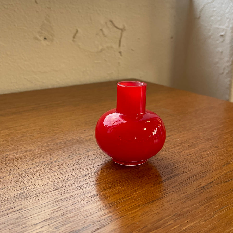 Marimekko Mini Glass Vase - Red
