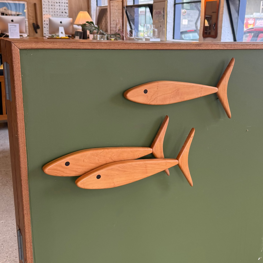 Set of Fish in Cypress & Ebony