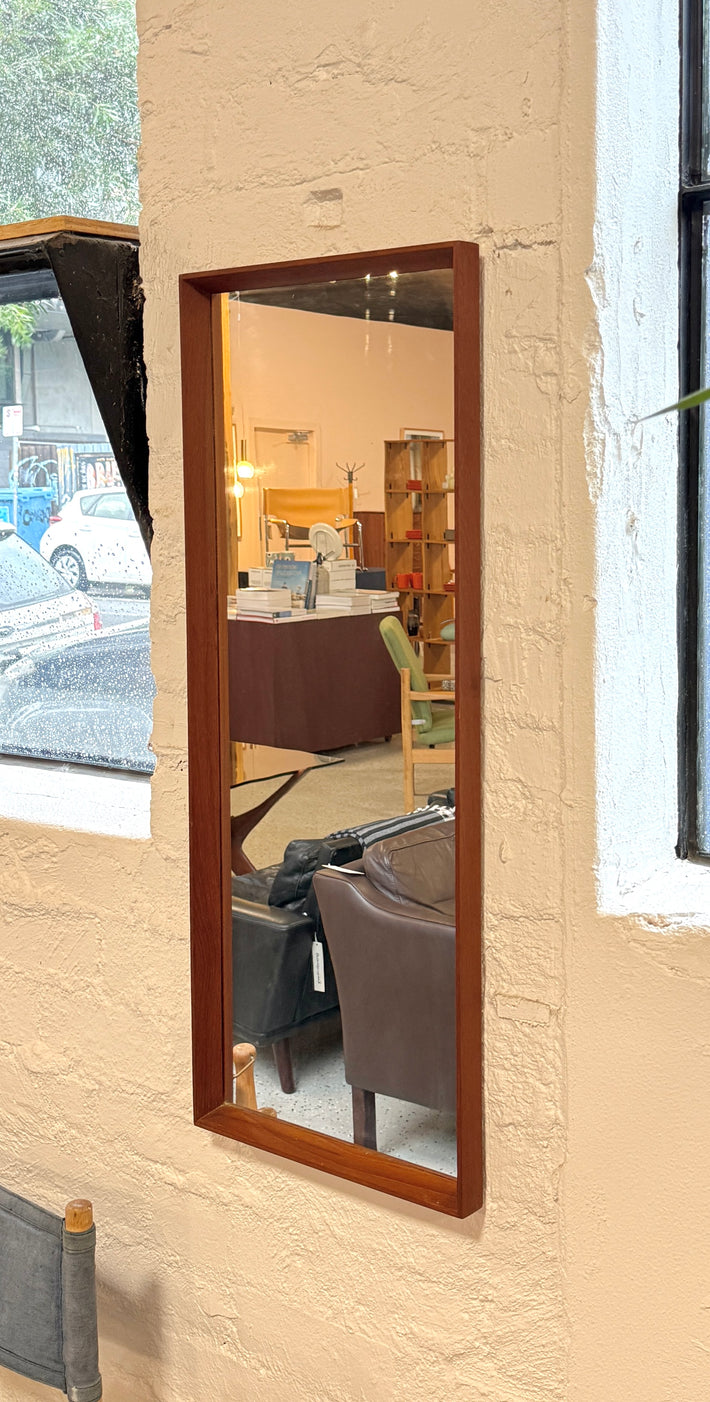 Vintage Mirror with Teak Frame