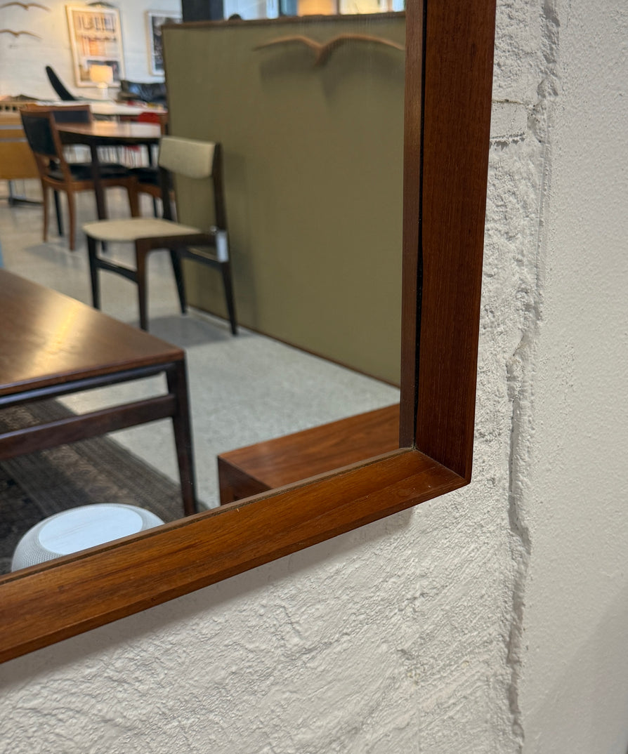 Vintage Mirror with Teak Frame