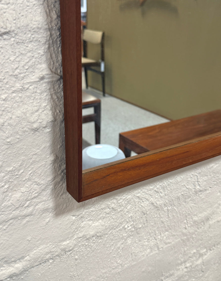 Vintage Mirror with Teak Frame