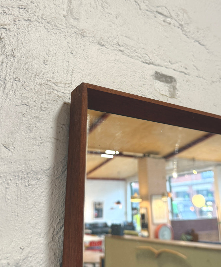 Vintage Mirror with Teak Frame