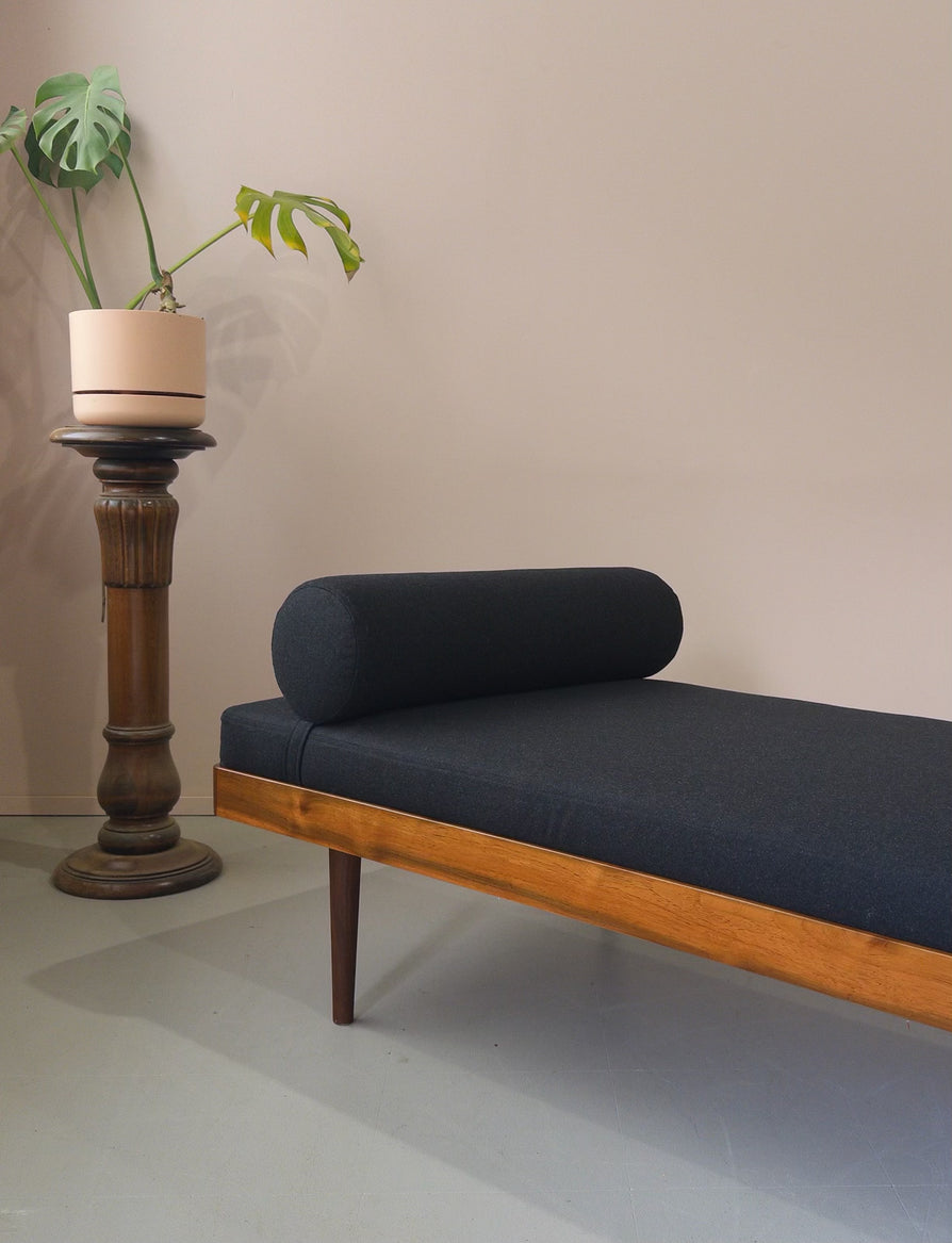 Danish Daybed in Teak & With New Fabric