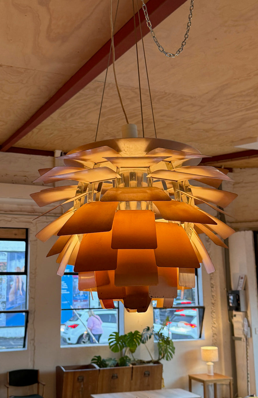 Louis Poulsen Artichoke Pendant in Copper