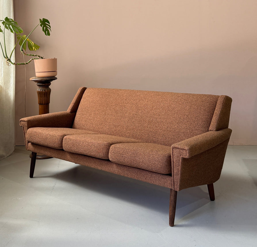Danish Three Seater Sofa in New Fabric