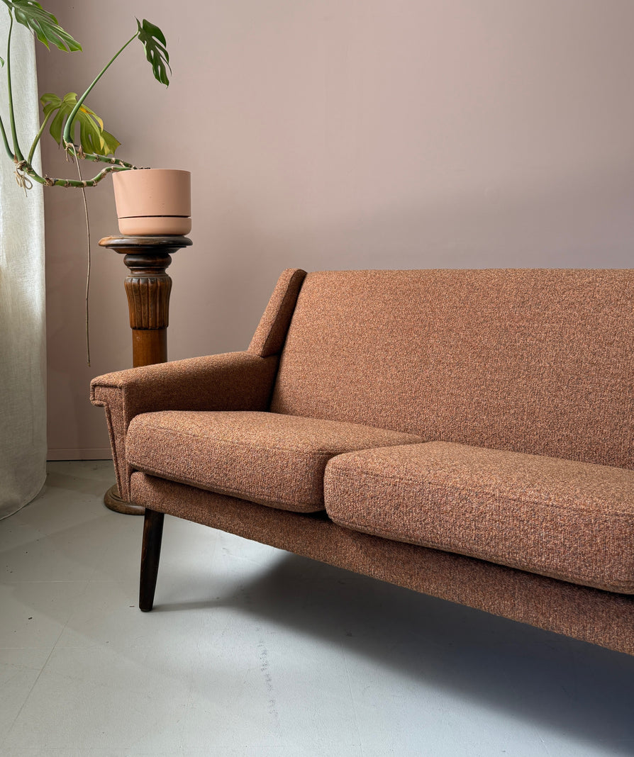Danish Three Seater Sofa in New Fabric