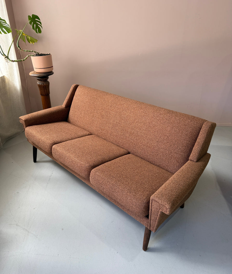 Danish Three Seater Sofa in New Fabric