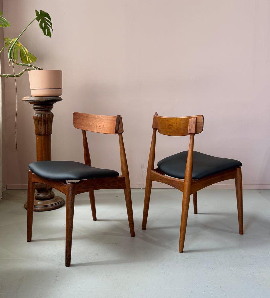 Set of Four Dining Chairs in Blackwood
