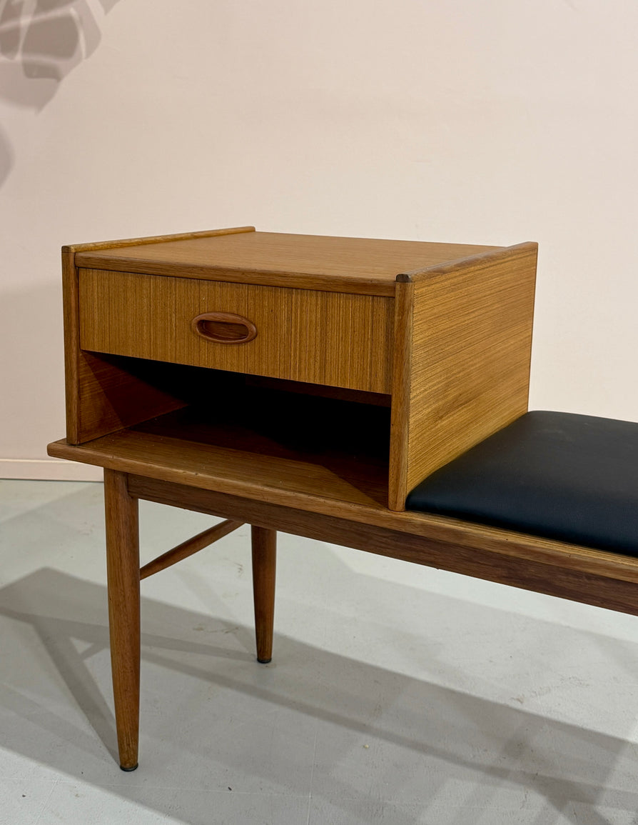 Mid-Century Telephone Table in Teak