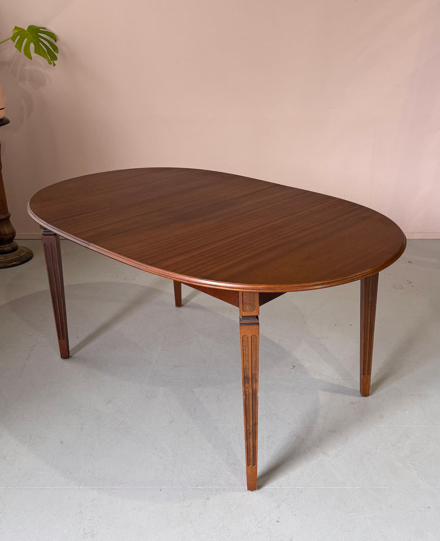 Oval Extension Dining Table by TH Brown