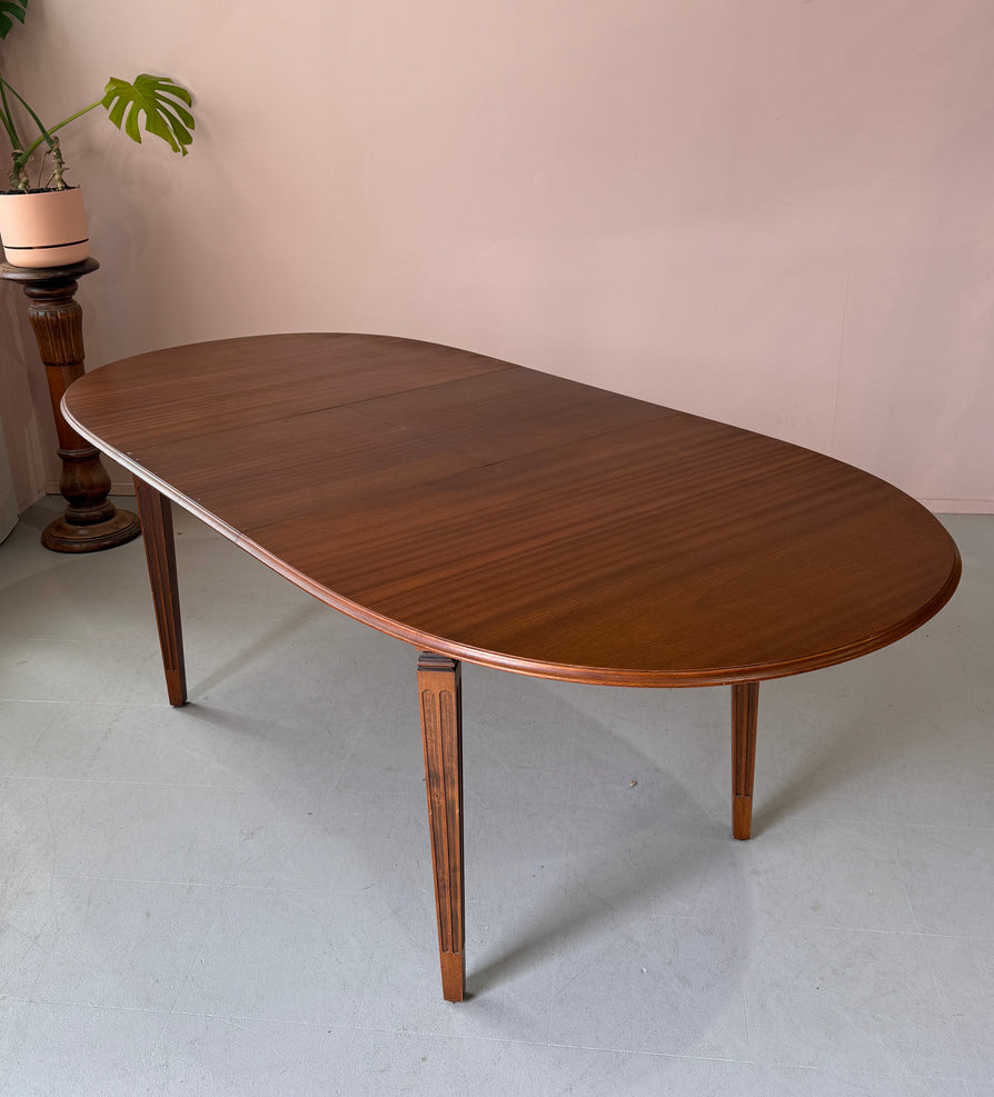 Oval Extension Dining Table by TH Brown