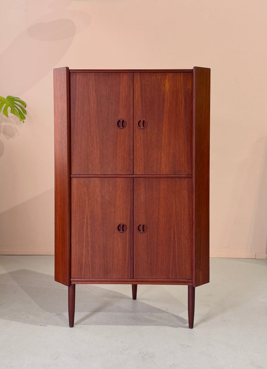 Danish Corner Cabinet in Teak