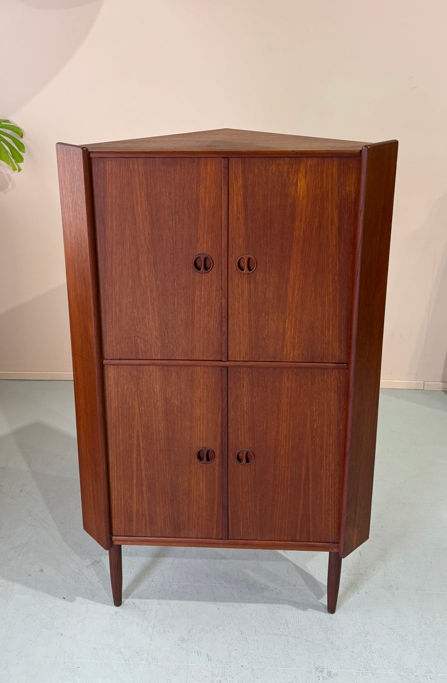 Danish Corner Cabinet in Teak