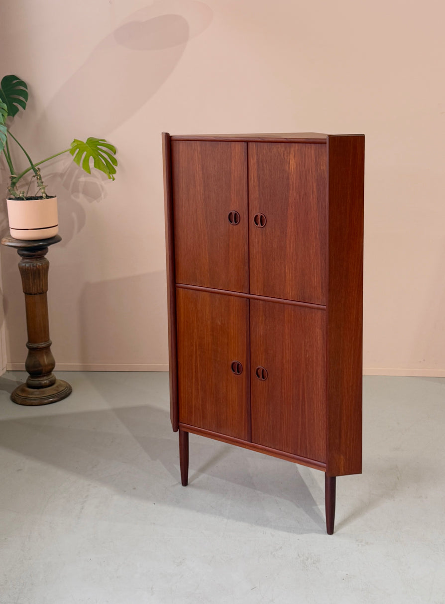 Danish Corner Cabinet in Teak