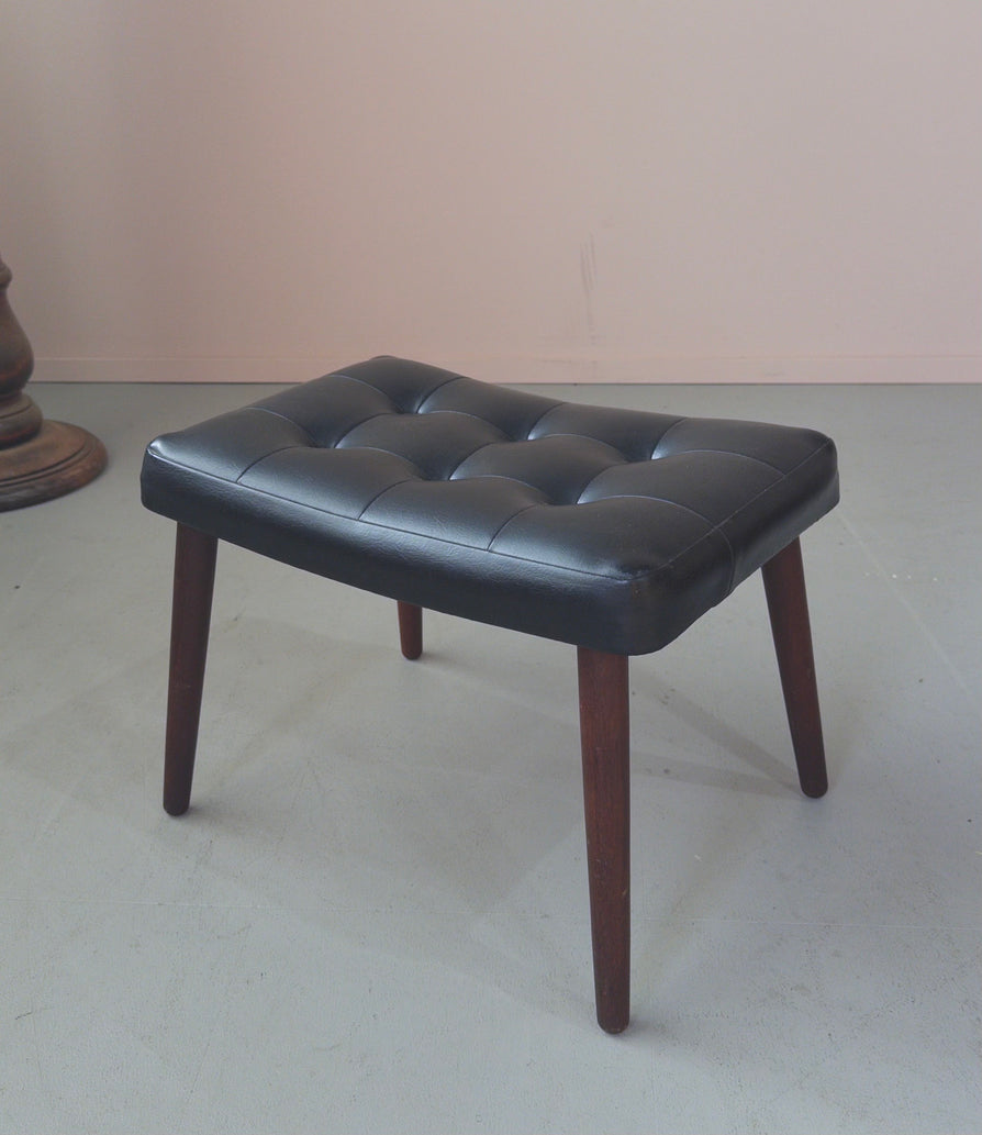 Danish Footstool in Original Vinyl