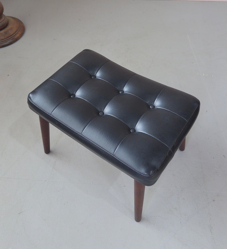 Danish Footstool in Original Vinyl