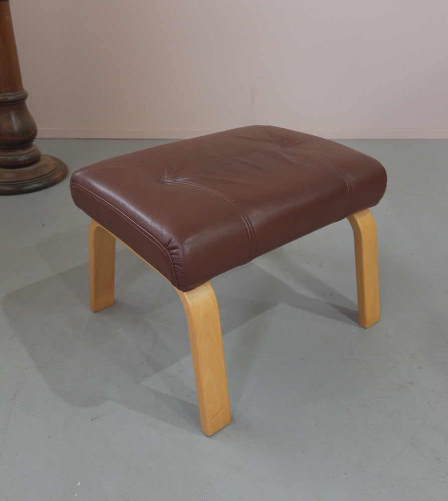 Danish Bentwood Footstool in Chocolate