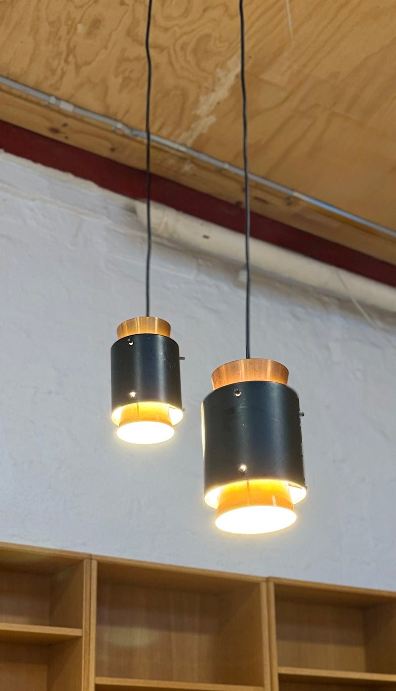 1960s Fog and Morup Twin Pendant Lamps