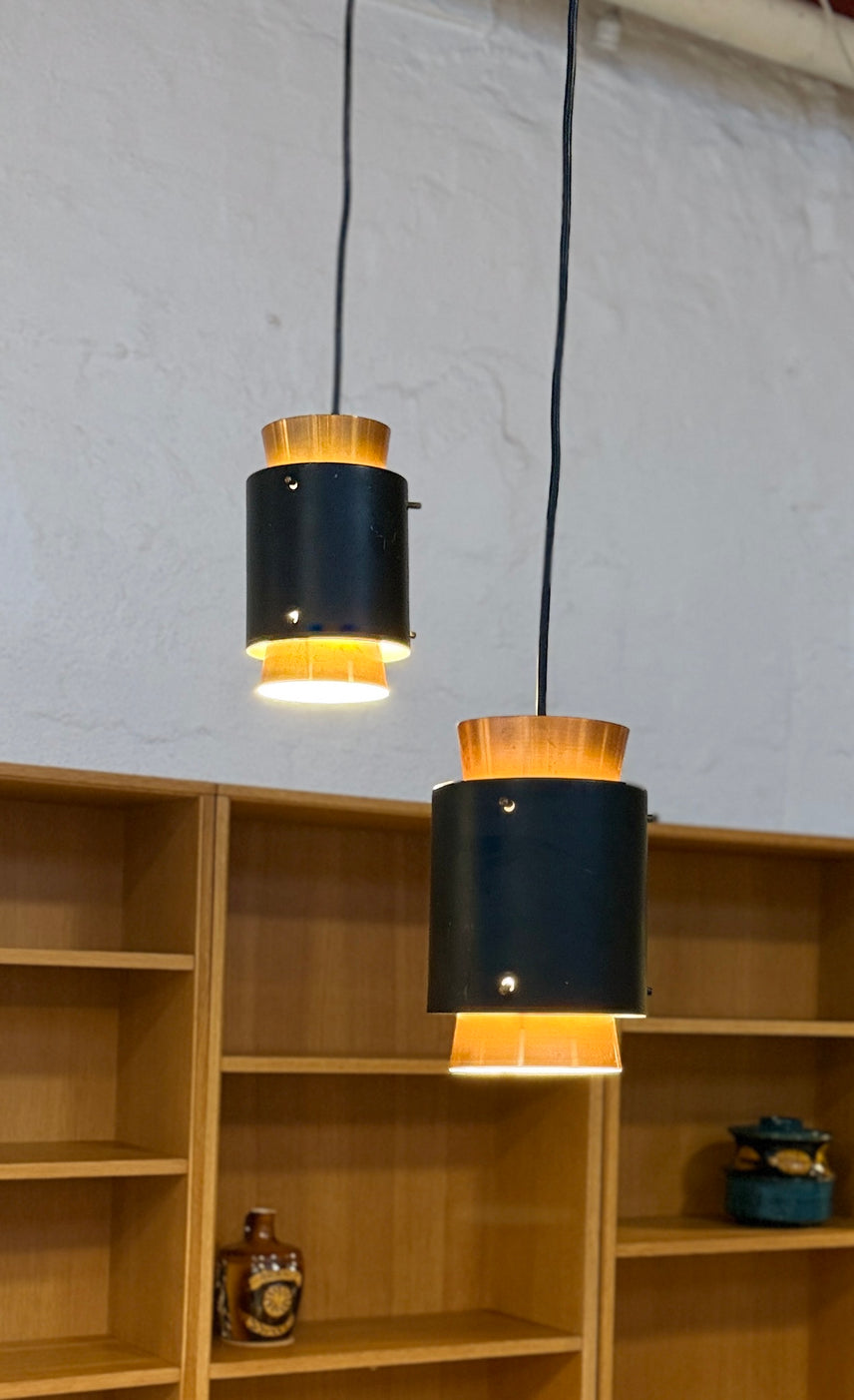 1960s Fog and Morup Twin Pendant Lamps