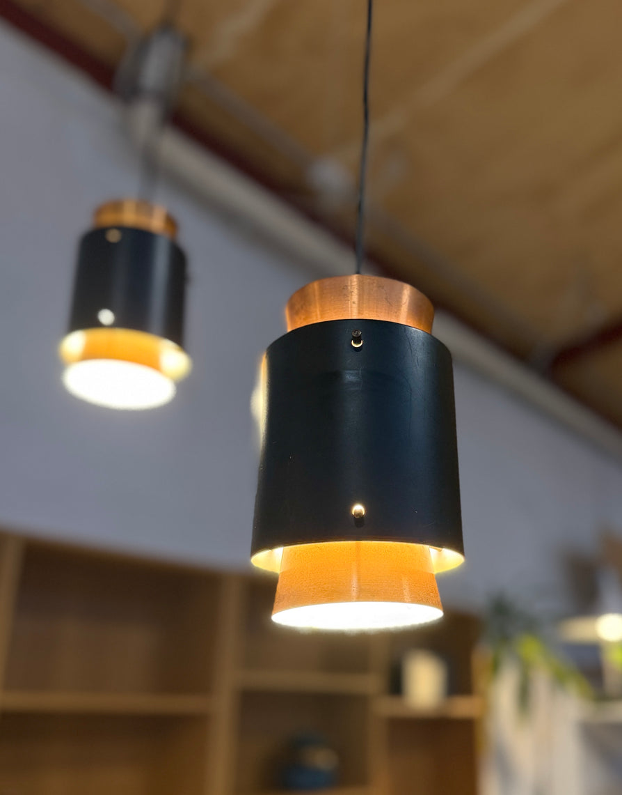 1960s Fog and Morup Twin Pendant Lamps