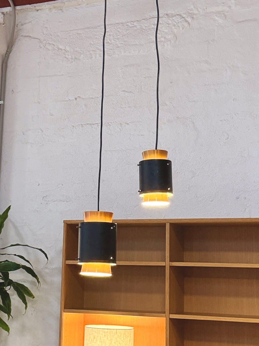 1960s Fog and Morup Twin Pendant Lamps