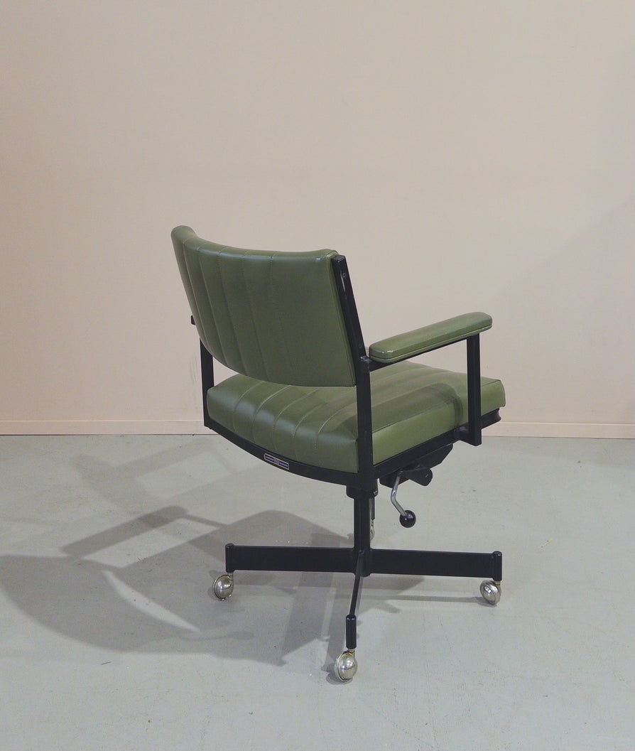Mid-Century Office Chair in Sage Green