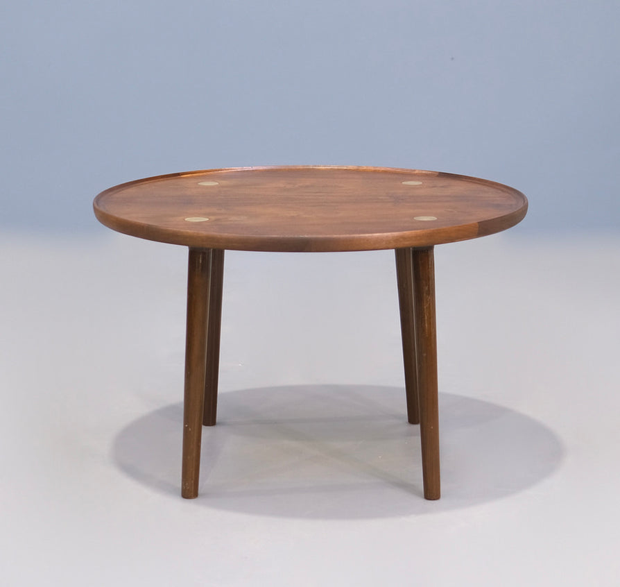 Round Danish Coffee Table in Rosewood