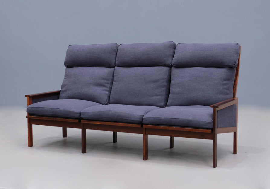 Illum Wikkelsø Model #4 Three-Seater High-Back Sofa