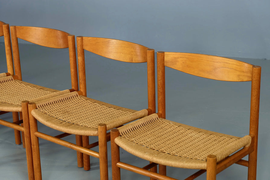 Six Vilhem Wohlert Dining Chairs in Oak