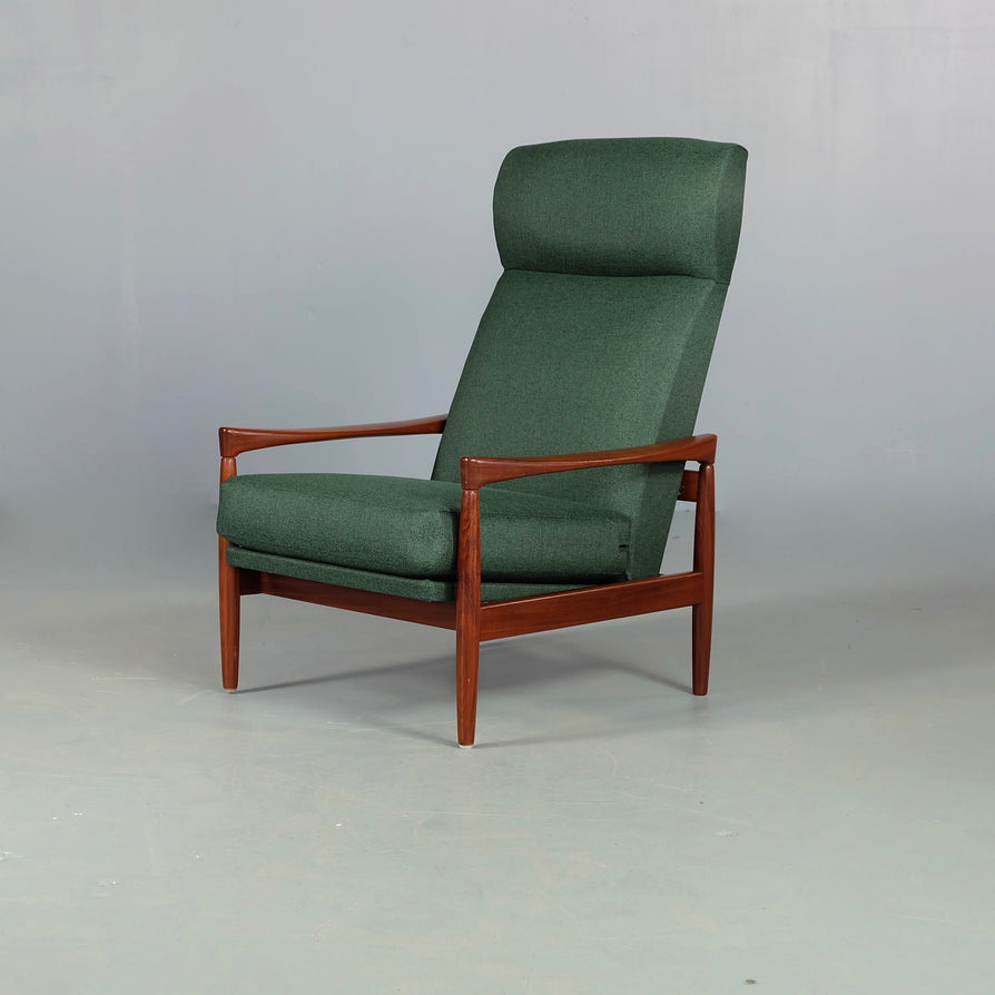 Erik Wortz High-Back Lounge Chair in Teak