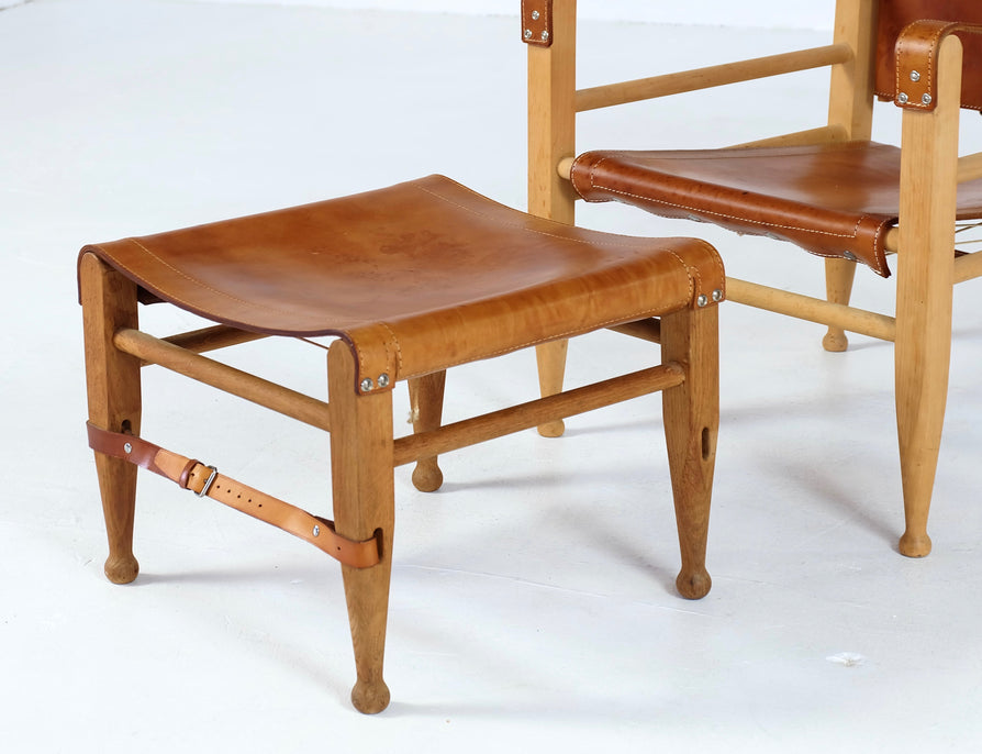 Gjerløv-Knudsen Safari Chair & Footstool