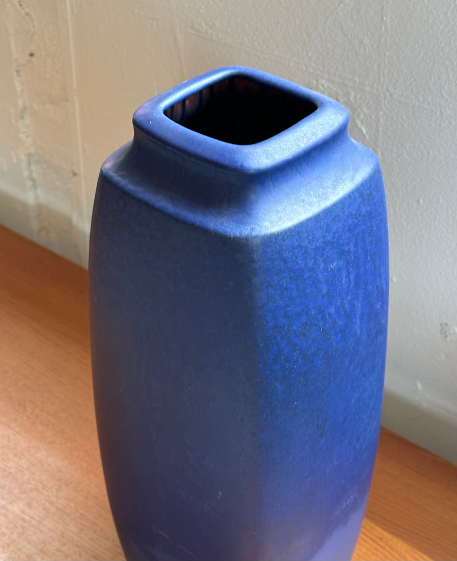 Tall Danish Ceramic Vase in Blue
