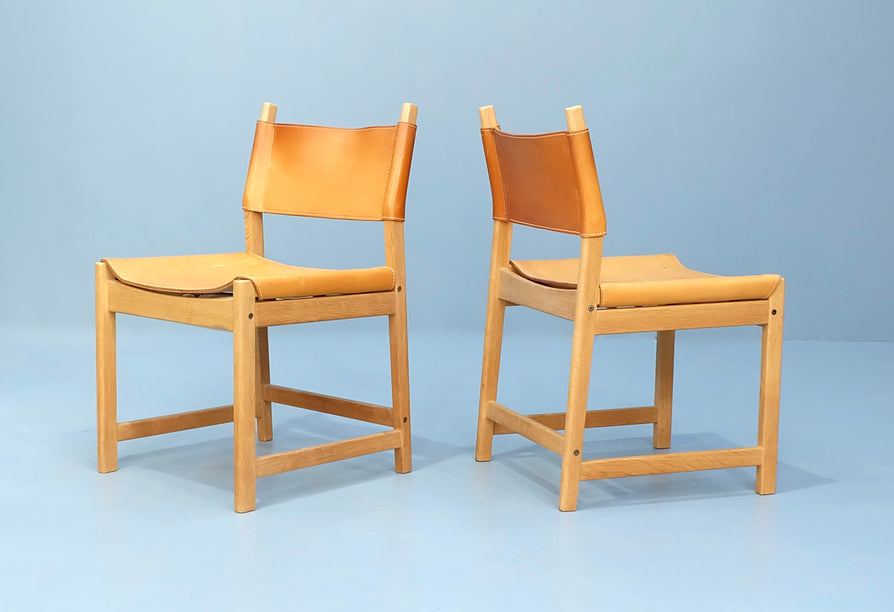 Four Kurt Østervig Dining Chairs in Oak & Leather