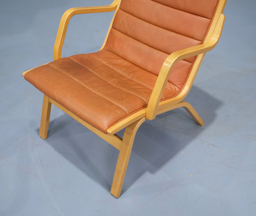 Farstrup Lounge Chairs in Leather