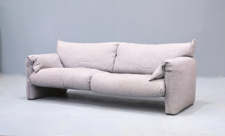 1980s Three Seater Sofa in Wool